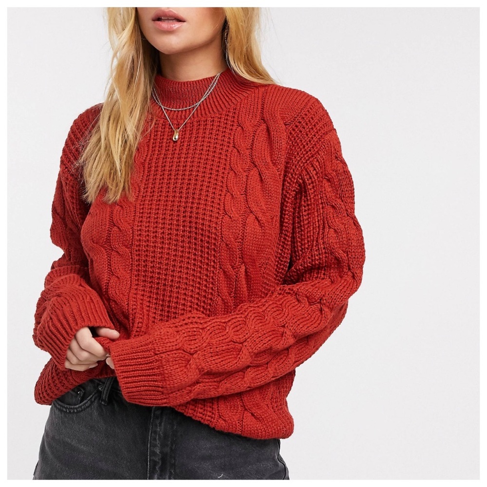 Unique 21 Chunky Cable Knit Sweater - Picture 2 of 7